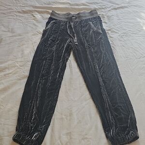 Stylish Velvet Jogger Pants with Drawstring